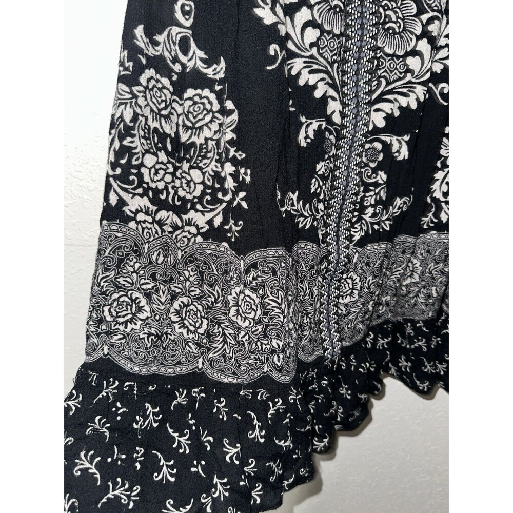 Bila Top Boho Floral Embroidered Collar Casual Sleeveless Blouse Top Women’s XL - Picture 2 of 4
